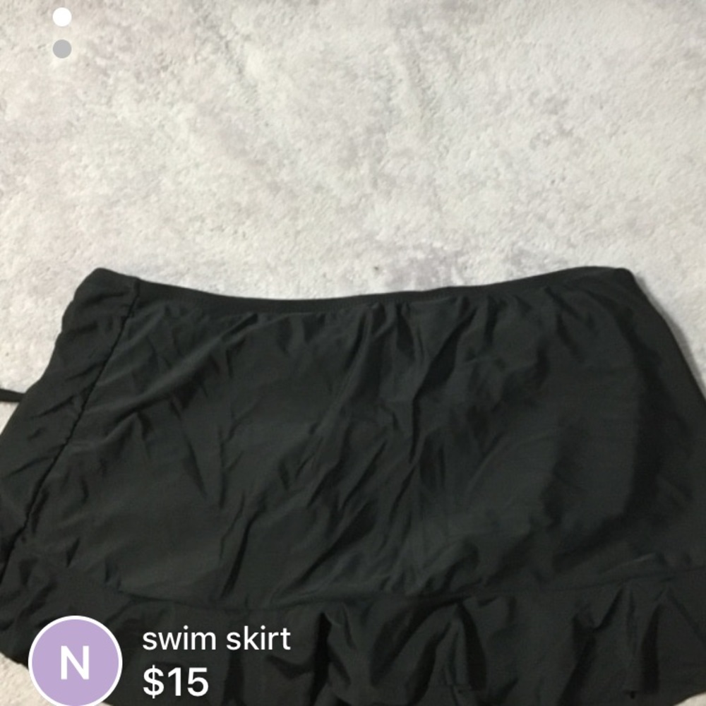 Bathing suit bottom skirt